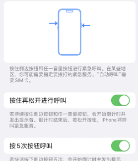 陈巴尔虎苹果14维修站分享iPhone14如何使用SOS紧急联络 